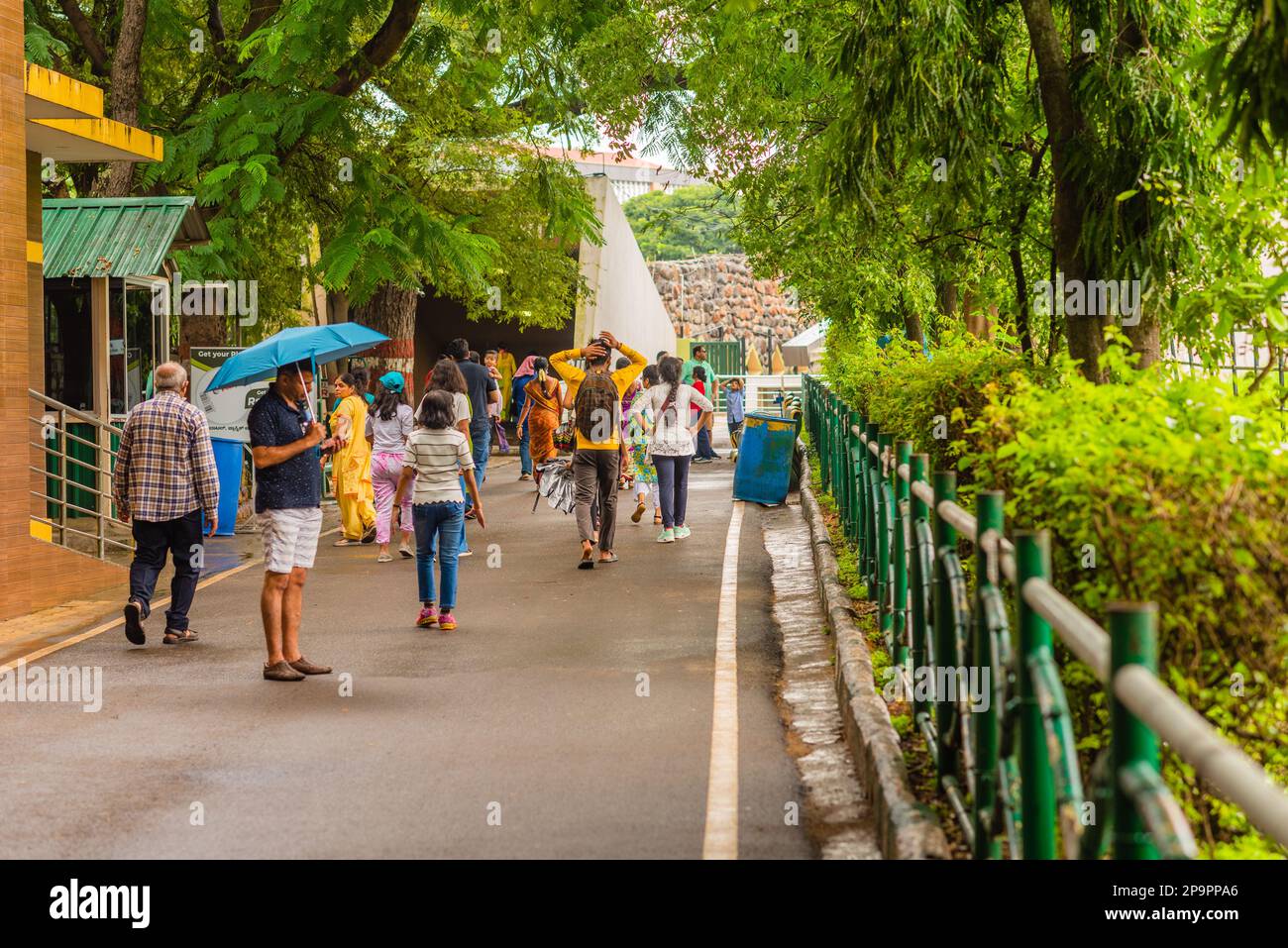 Mysore Zoo Karnataka India September 1 2022 Tourists visiting the