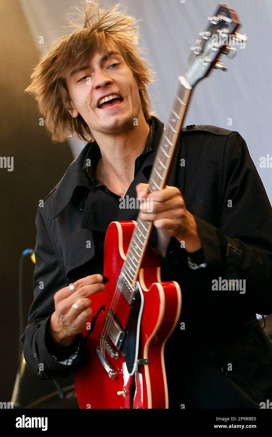 Gustav Noren, singer and guitarist of Swedish rock band 