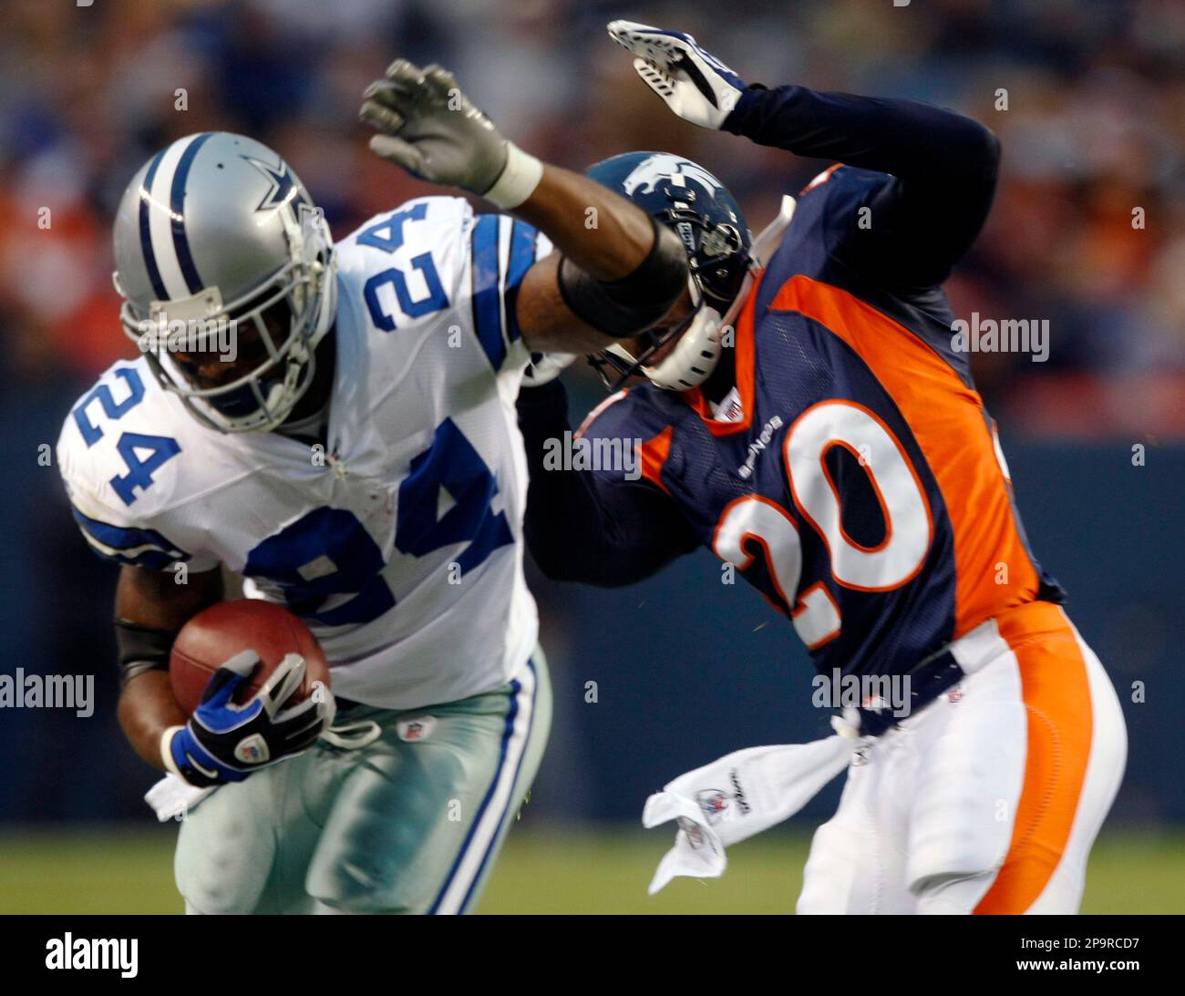 Dallas Cowboys running back Marion Barber, left, and running back