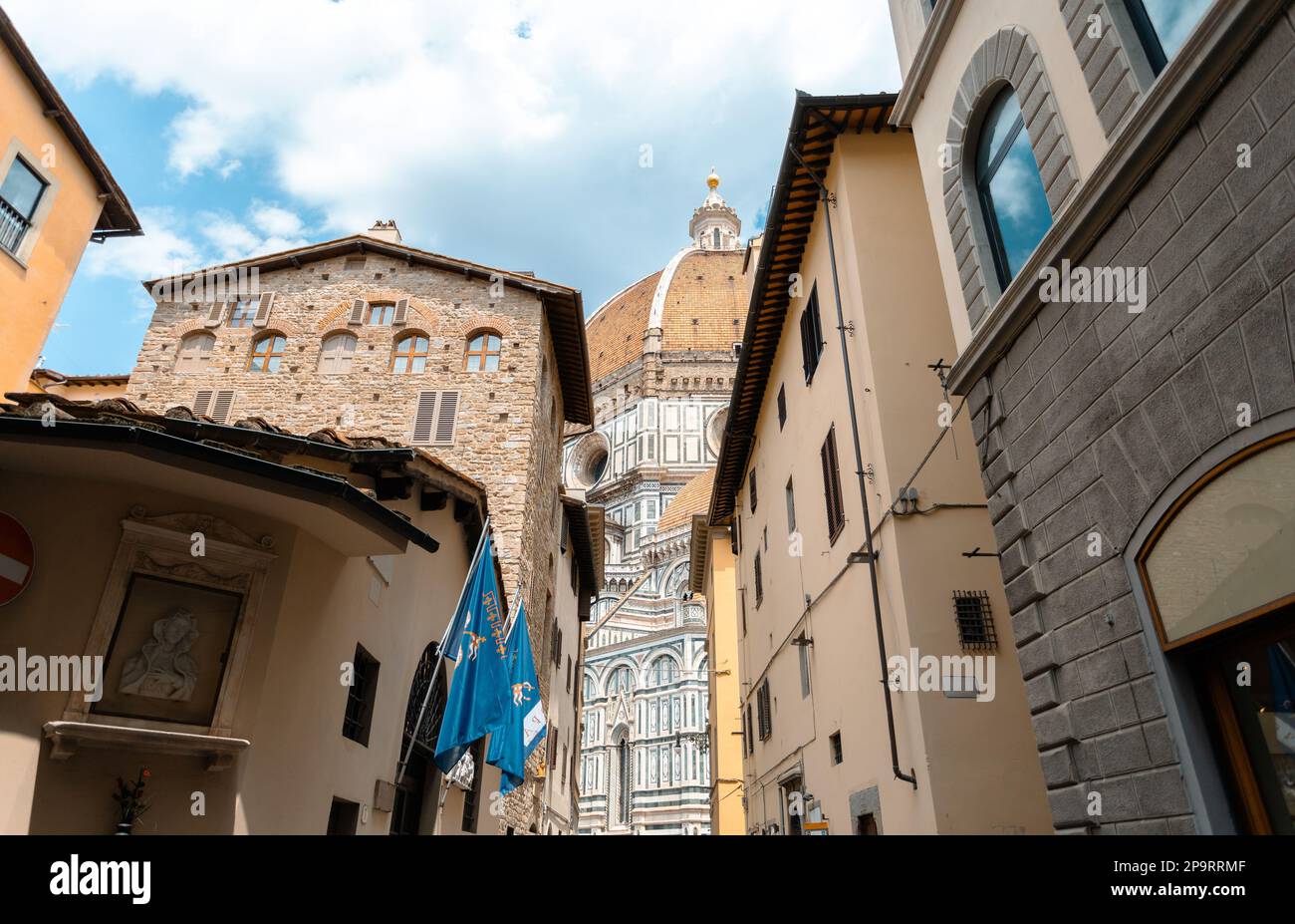 Cathedral of Santa Maria del Fiore with Duomo in Florence, Italy Stock ...