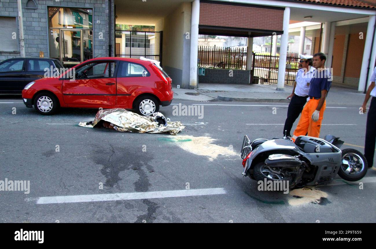 The body of Andrea Pininfarina, 51, president and CEO of