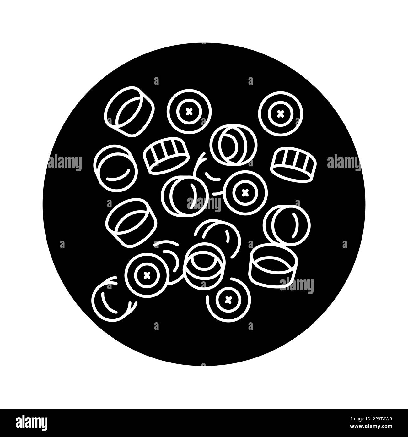 Recycled Plastic Bottle Caps black line icon. Pictogram for web page,  mobile app, promo Stock Vector Image & Art - Alamy