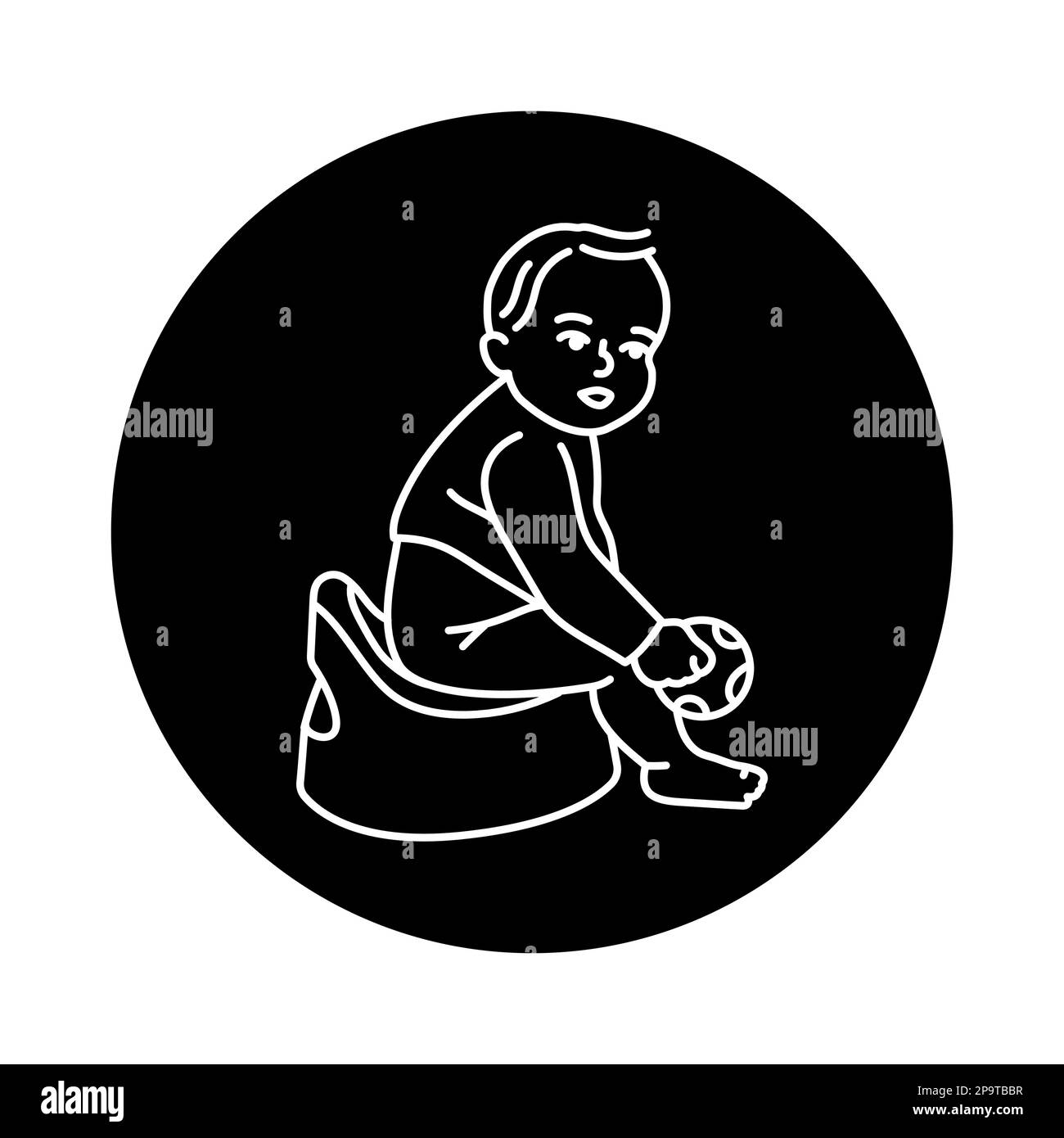 Boy on potty Black and White Stock Photos & Images Alamy