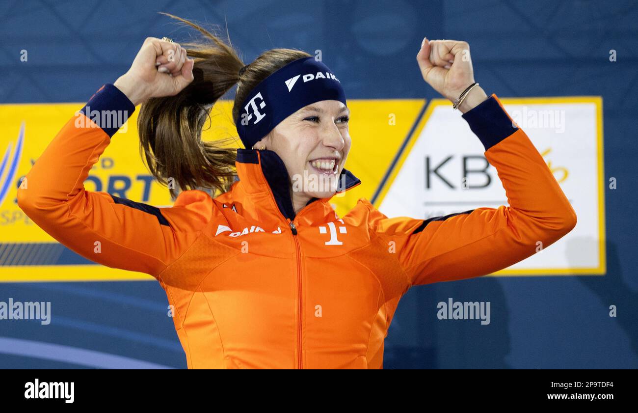 SEOUL - Suzanne Schulting wins gold in the 500 meters final during the ...