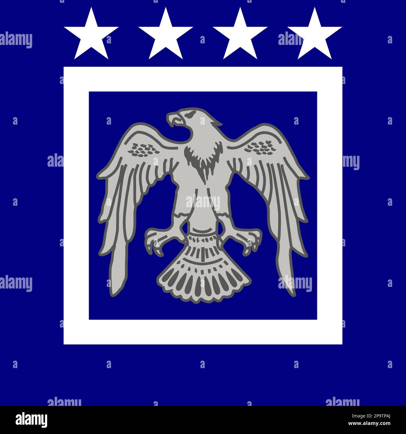 Top view of flag Combat Air Force Commander Turkey. Turkish travel and 
