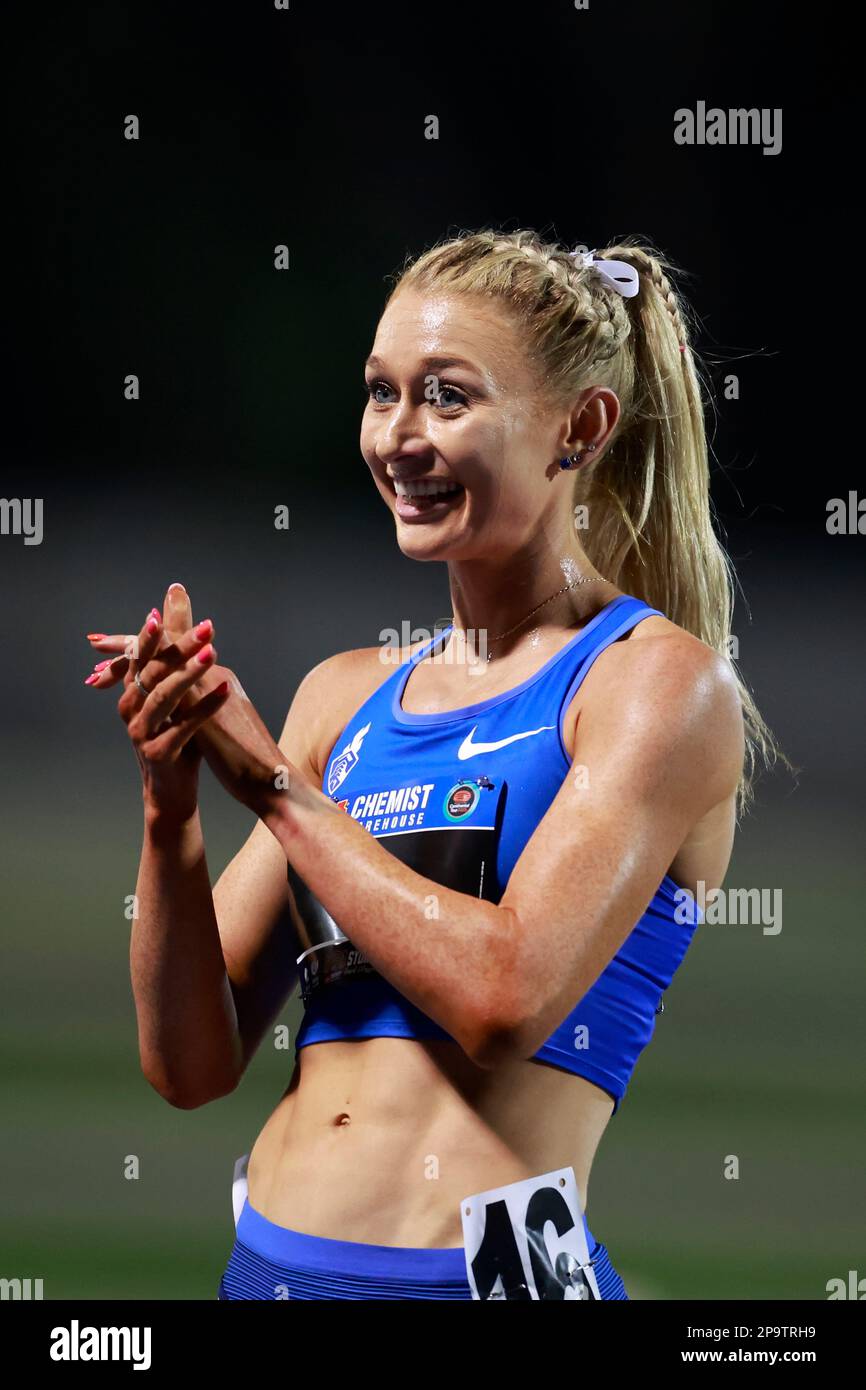 Jessica Hull of Australia wins the Women 3000 metres during the 2023