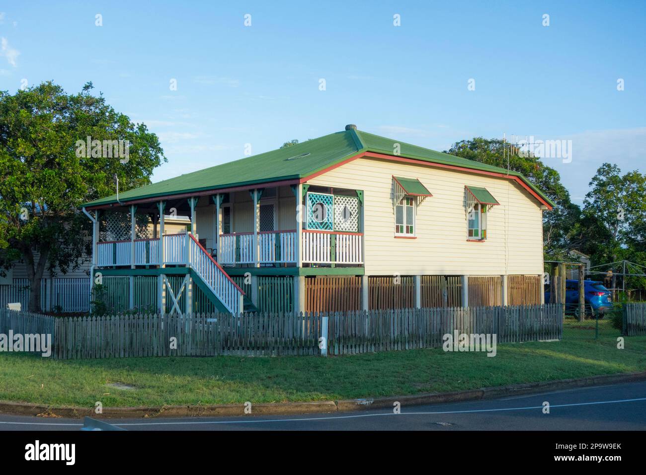 A Federation Queenslander house designed and built on stilts in Torquay
