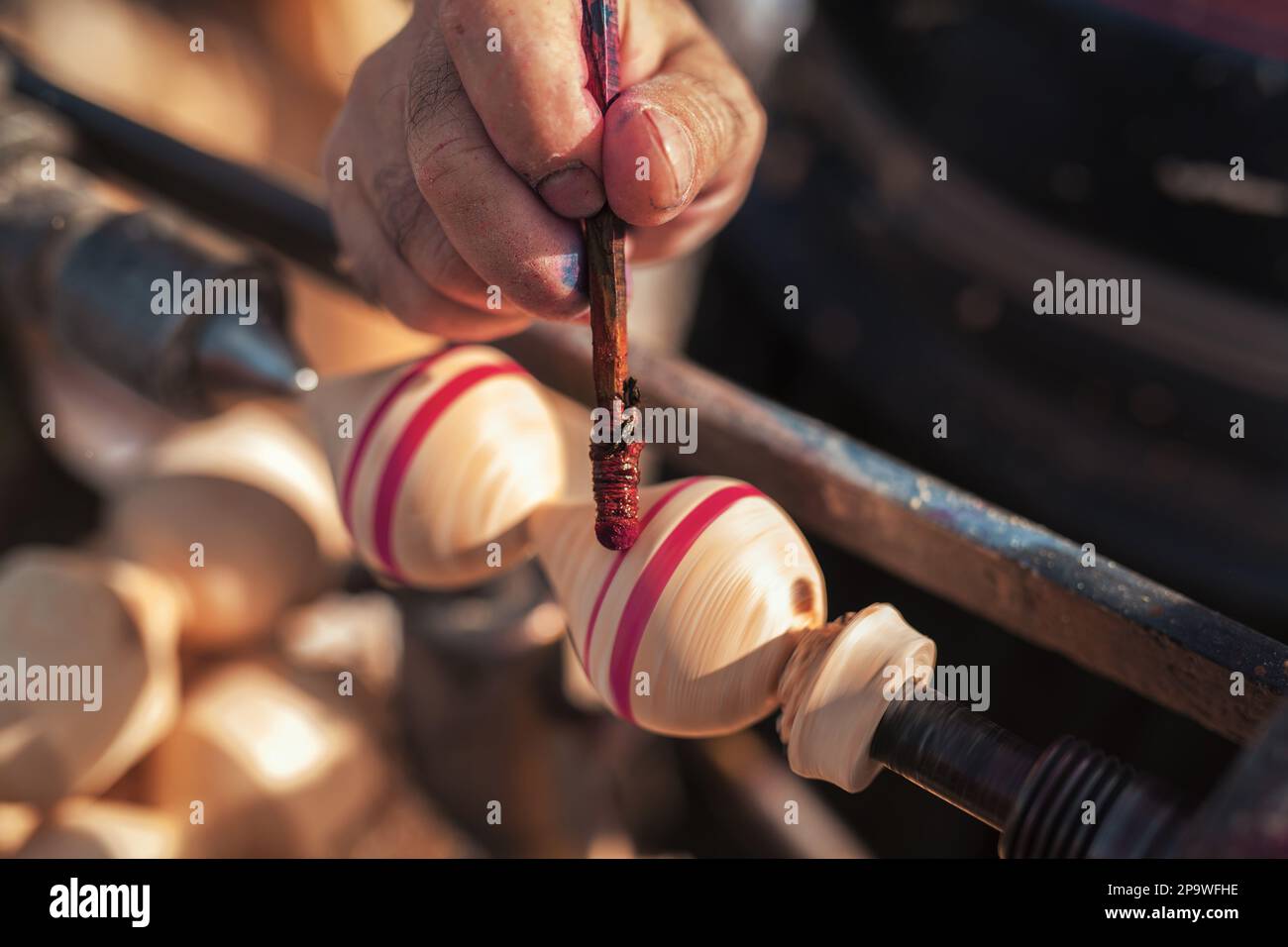 Traditional Classic Portuguese Spinning Top Pião