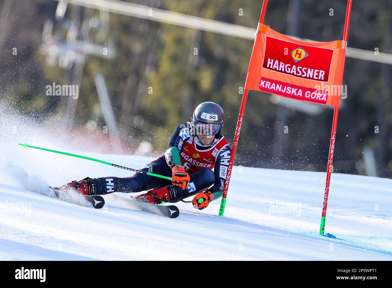 Kranjska Gora, Slovenia. 11th Mar, 2023. BRAATHEN Lucas (NOR) during 2023 Audi FIS Ski World Cup - Men's Giant Slalom, alpine ski race in Kranjska Gora, Slovenia, March 11 2023 Credit: Independent Photo Agency/Alamy Live News Stock Photo