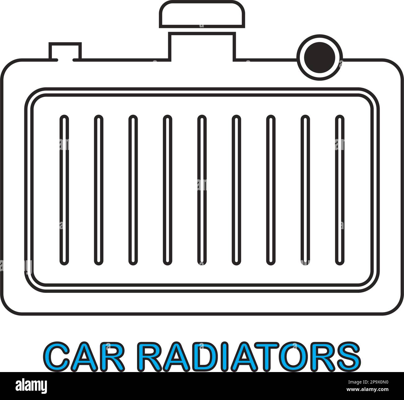Car radiator Stock Vector Images Alamy
