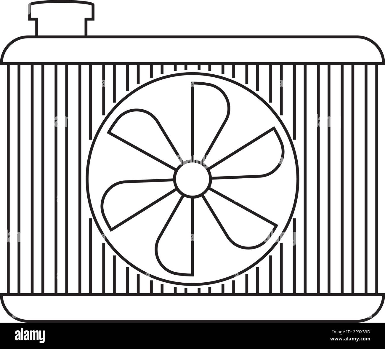 car radiator icon vector illustration symbol design eps 10 Stock Vector