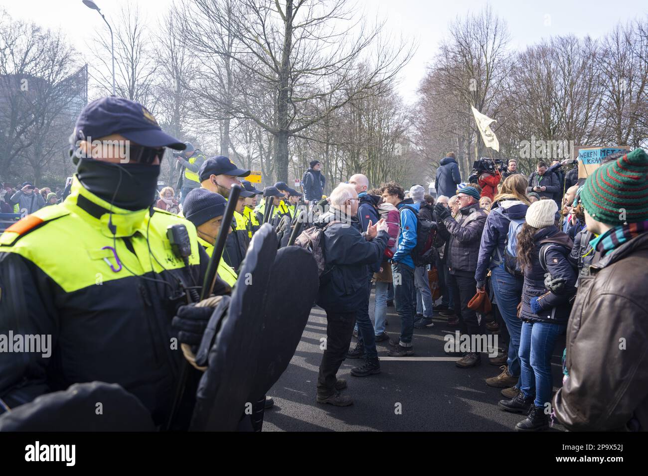 THE HAGUE - Extinction Rebellion (XR) climate activists block the A12 ...
