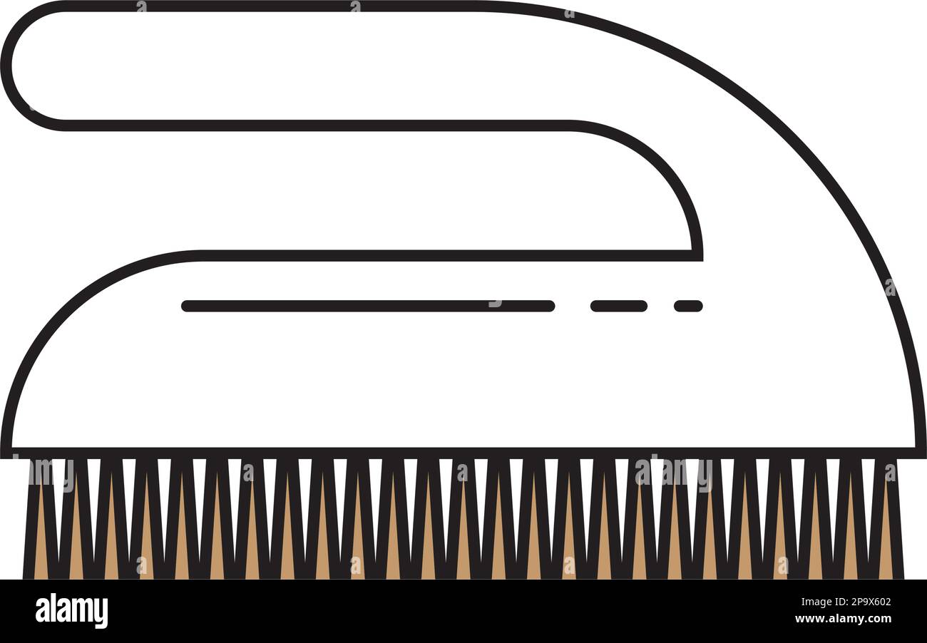 toilet brush icon vector illustration symbol design Stock Vector