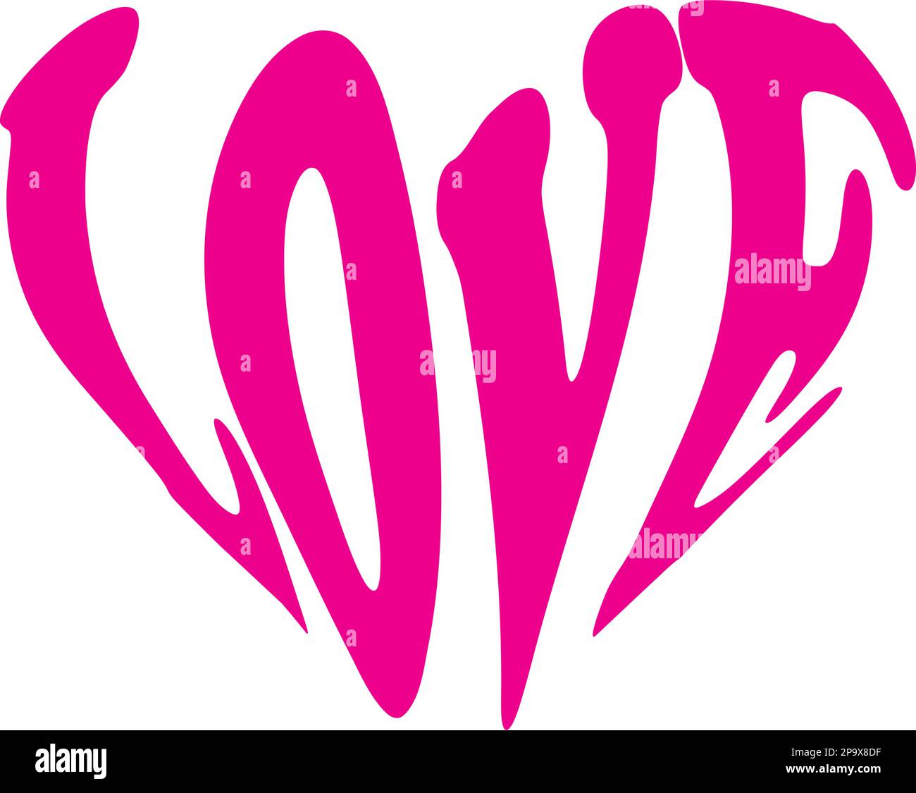 LOVE logo vector illustration template design Stock Vector