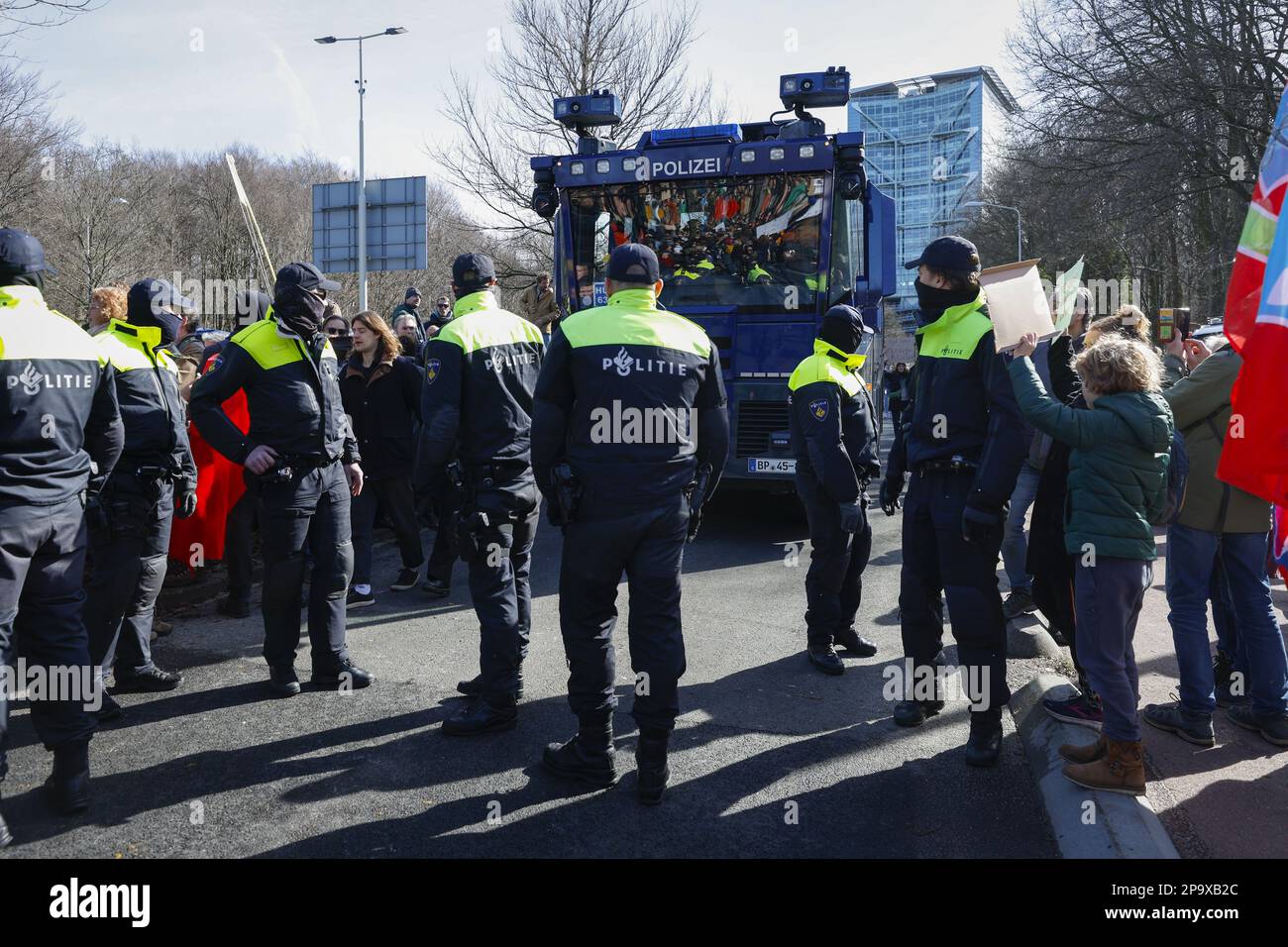 THE HAGUE - Extinction Rebellion (XR) climate activists block the A12 ...