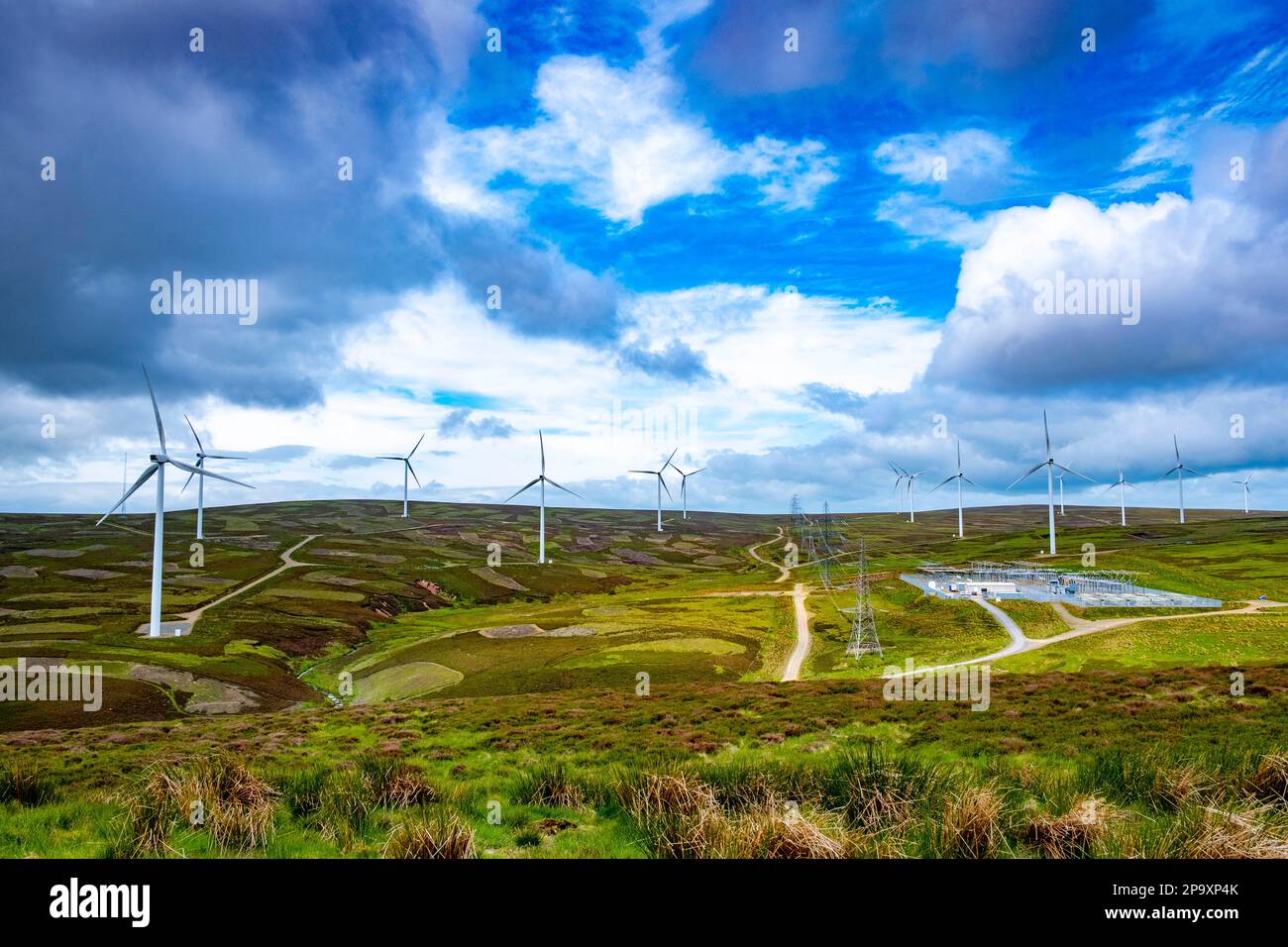 Fallago Rig Wind Farm Fallago rig wind farm hi-res stock photography and images - Alamy