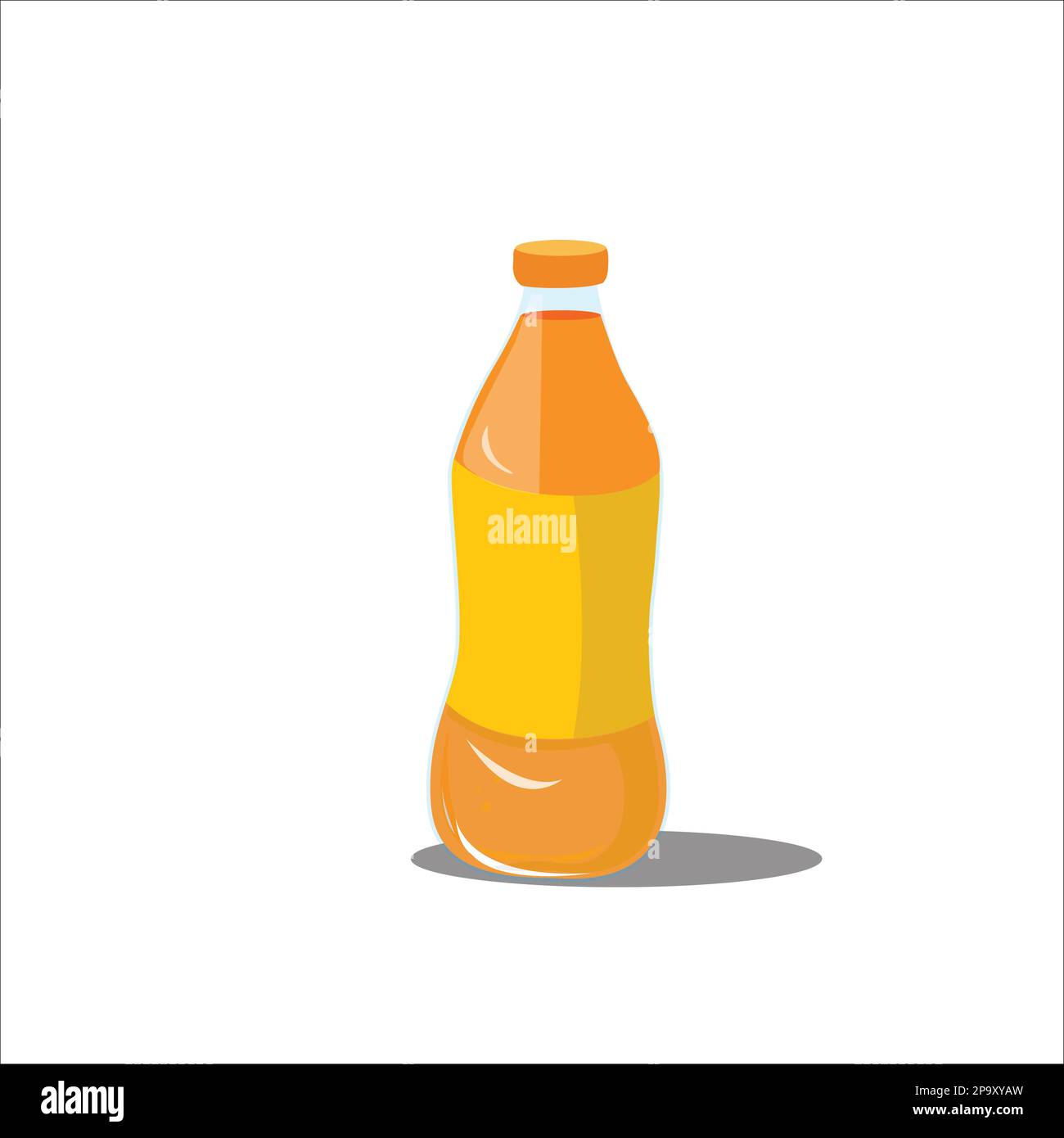 plastic bottle and aluminum can of water and sweet soda Stock Vector