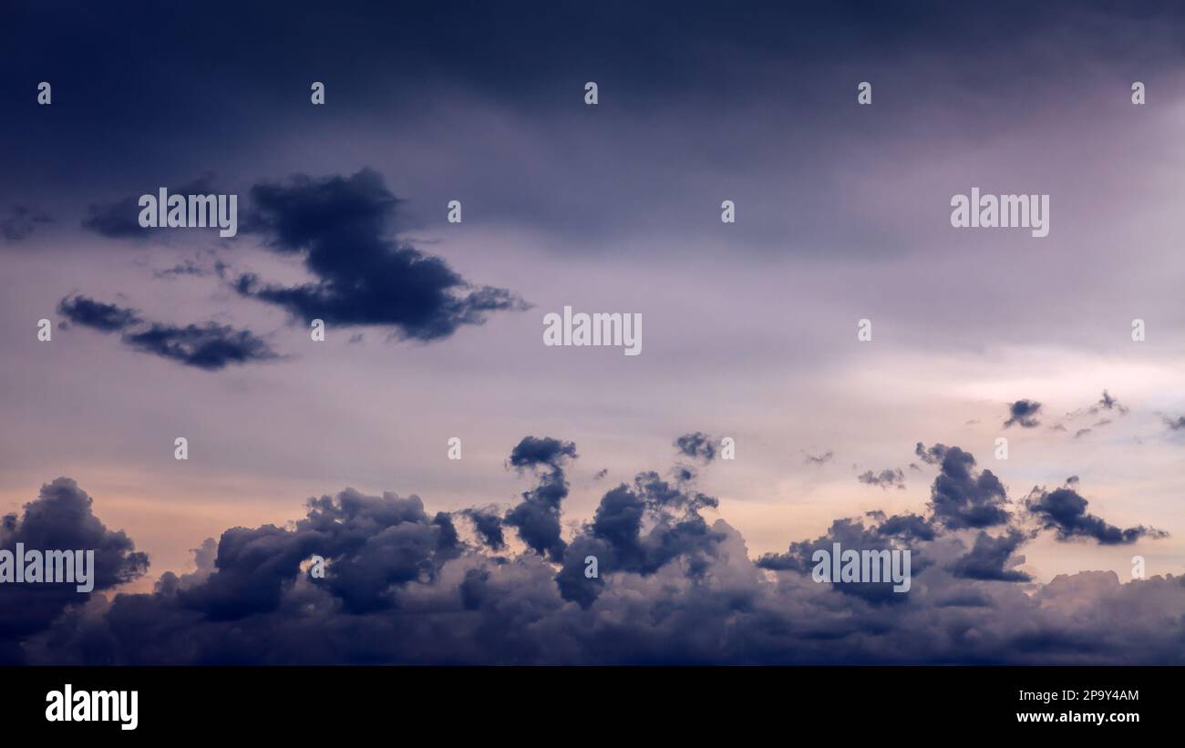 Dramatic Dark Rain Clouds before Thunder Storm for Background Stock ...