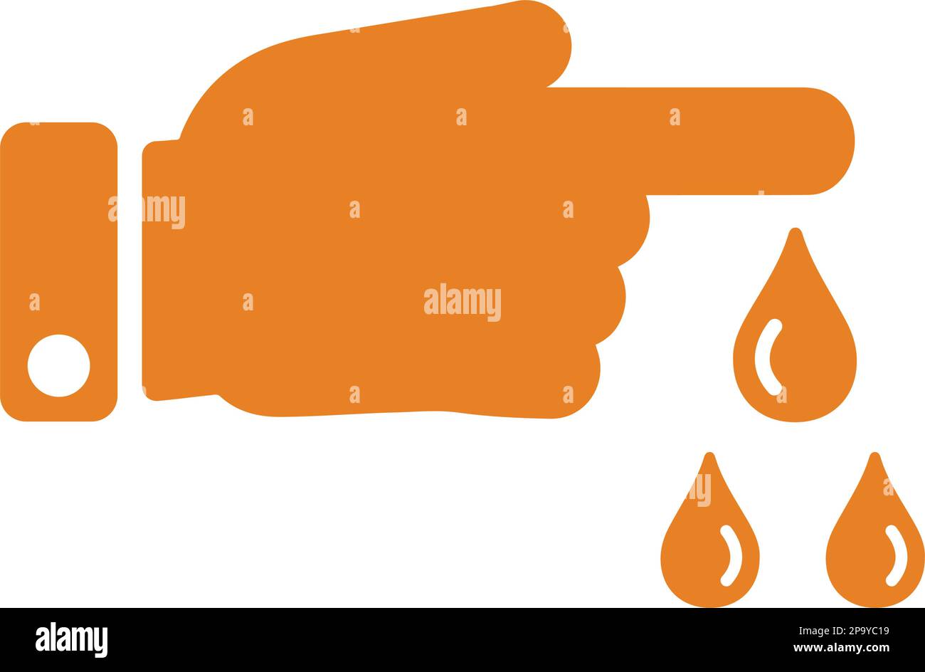 Blood, diabetes, hand, treatment icon. Beautiful design and fully editable vector for commercial, print media, web or any type of design projects. Stock Vector