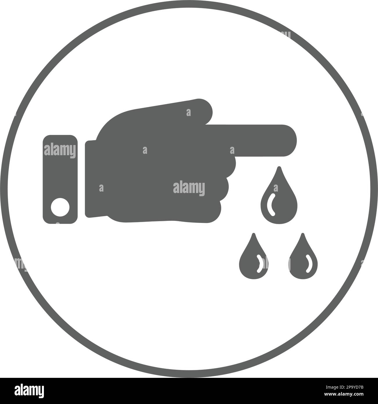 Blood, diabetes, hand, treatment icon. Beautiful design and fully editable vector for commercial, print media, web or any type of design projects. Stock Vector