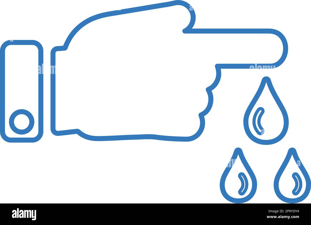 Blood, diabetes, hand, treatment icon. Beautiful design and fully editable vector for commercial, print media, web or any type of design projects. Stock Vector
