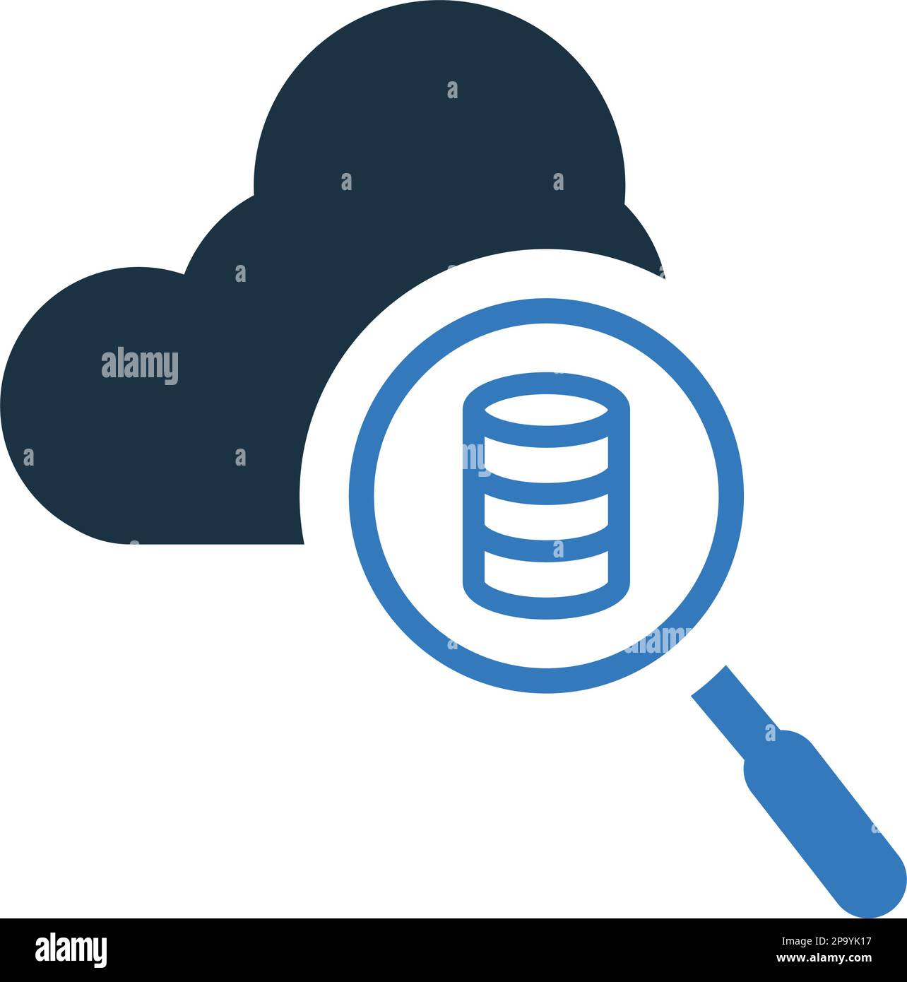 Server, search database icon. Beautiful design and fully editable