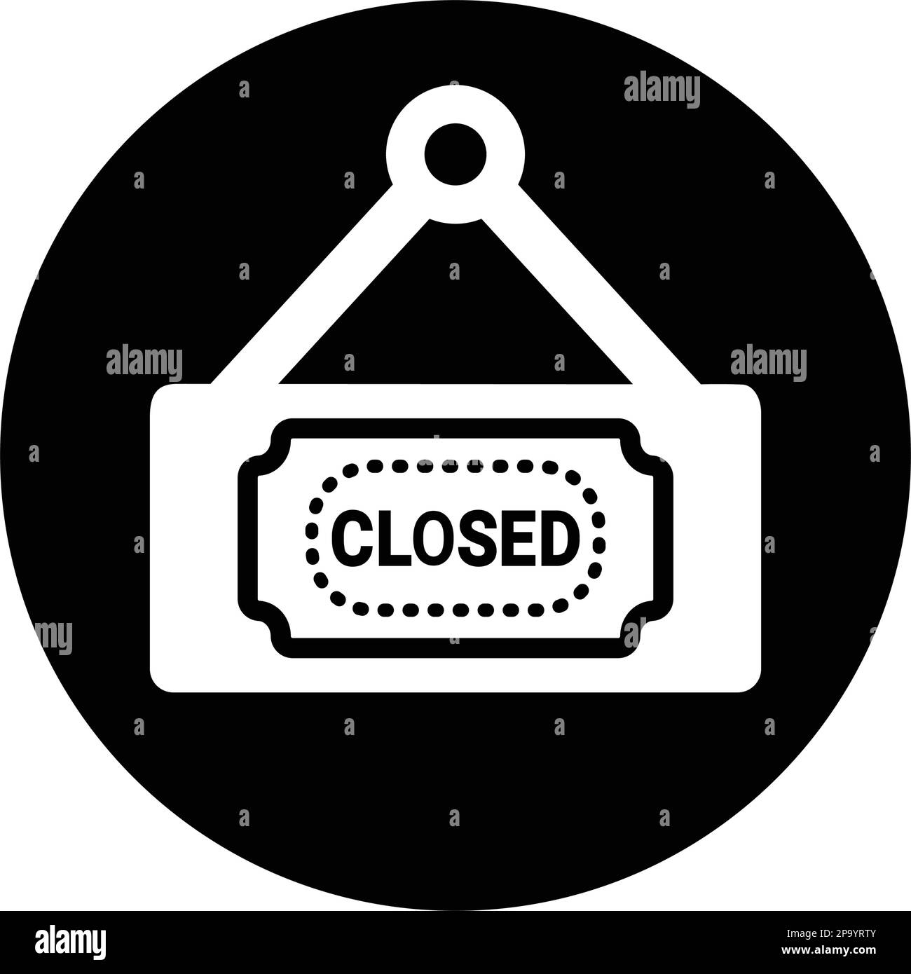 Closed Sign Icon, vector graphics for various use Stock Vector Image ...