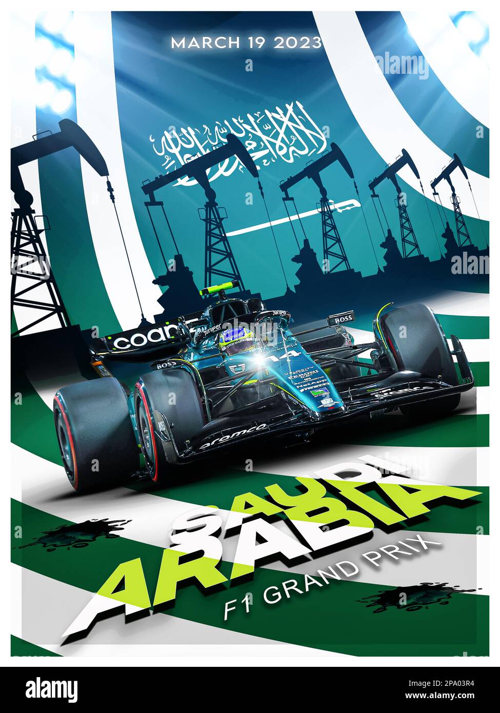 Saudi Arabia F1 Grand Prix 2023 Stock Photo