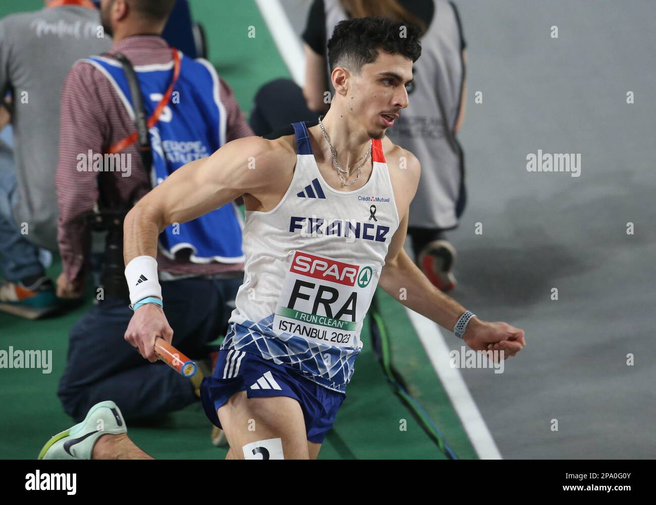 ANDANT Téo of France 4 x 400m Relay Men Final during the European
