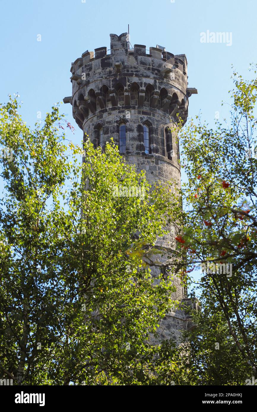 Decinský Sneznik observation tower Stock Photo