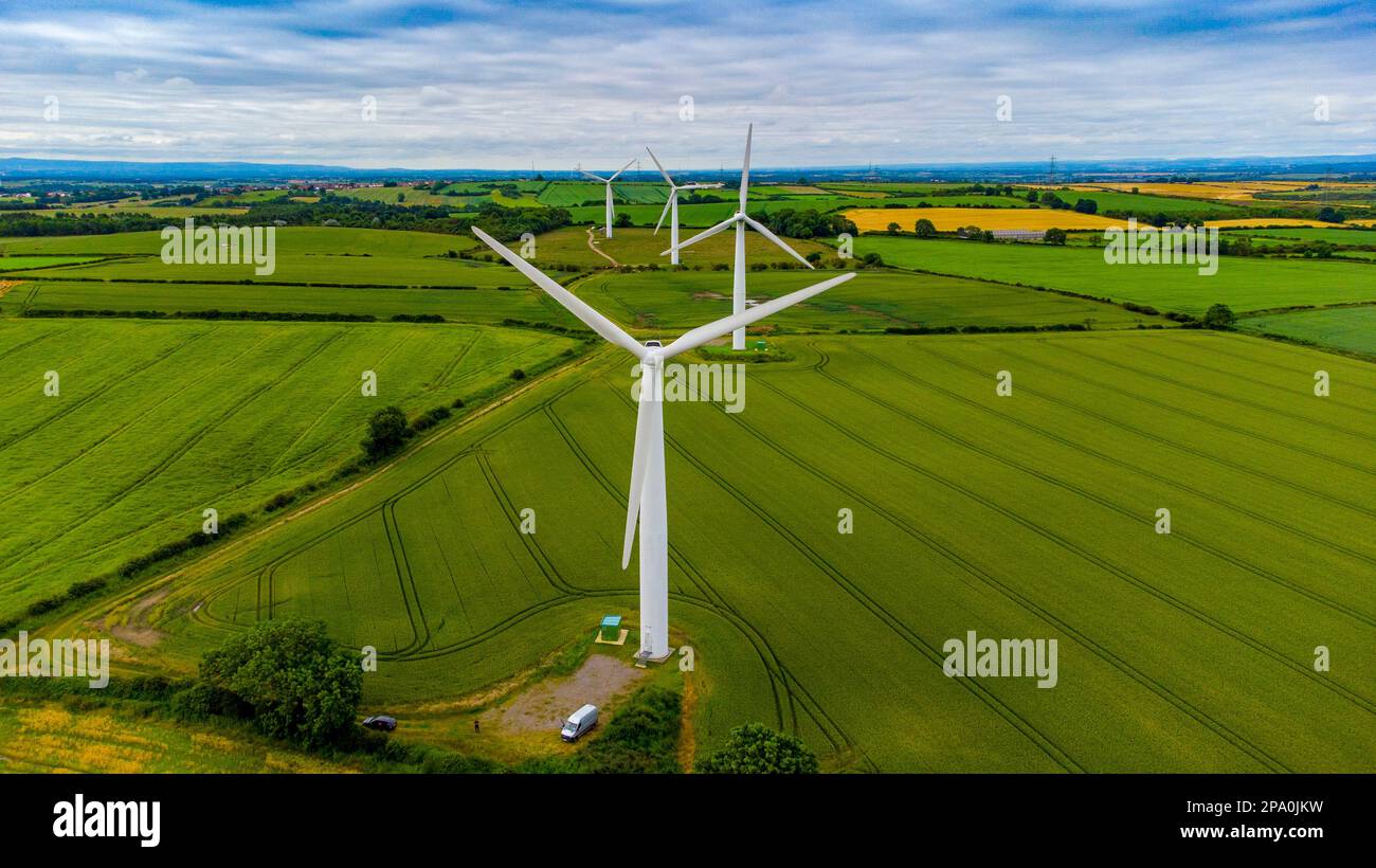 Trimdon Grange Windfarm Stock Photo Alamy