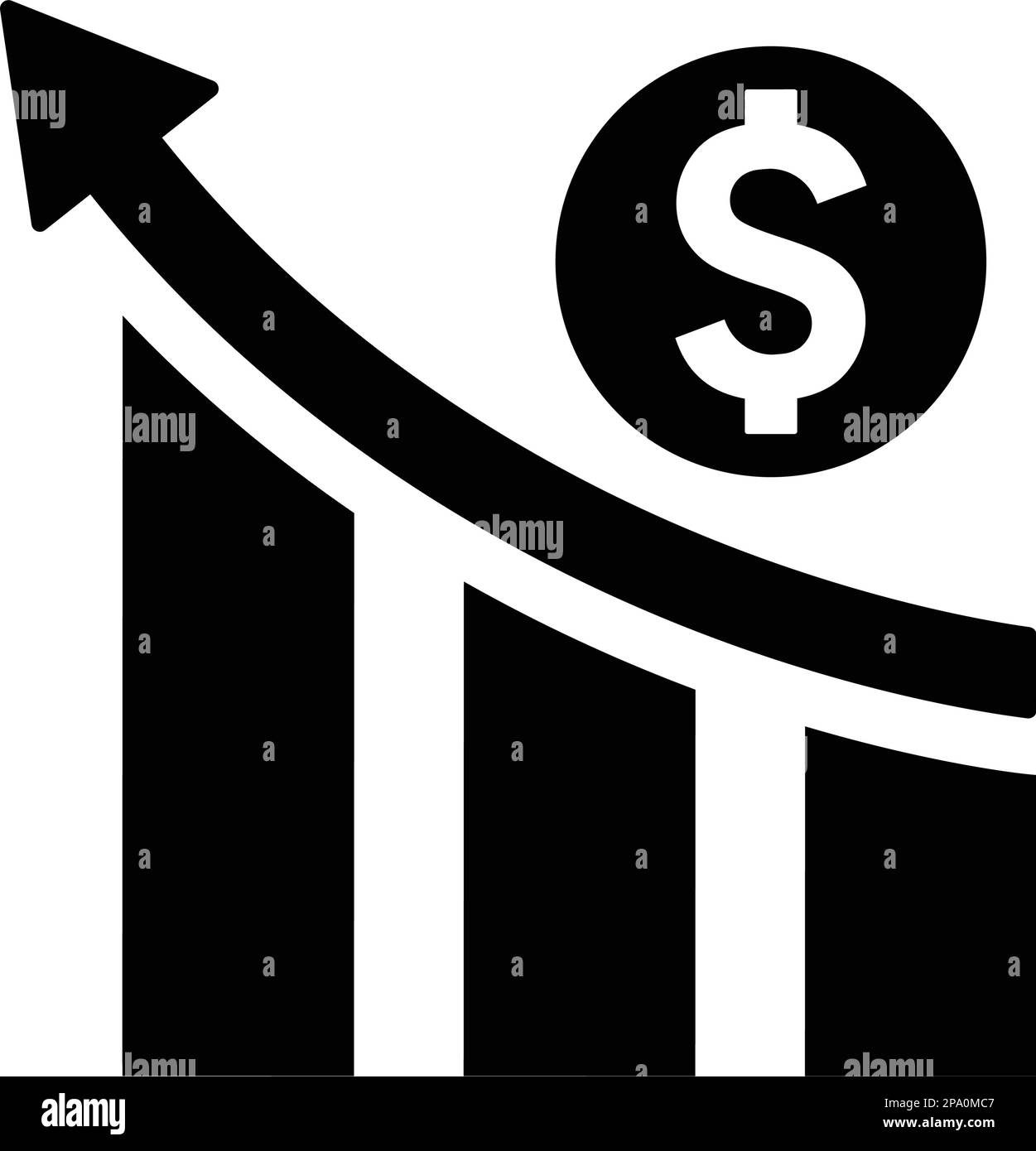 Profit, growth icon. Flat style vector EPS use in infographics,web ...