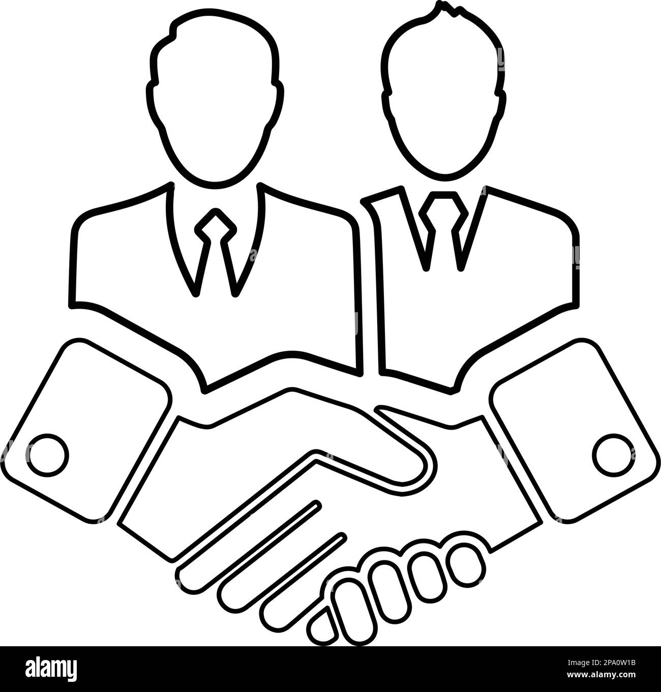 Partnership icon. Fully editable vector EPS use for printed materials ...