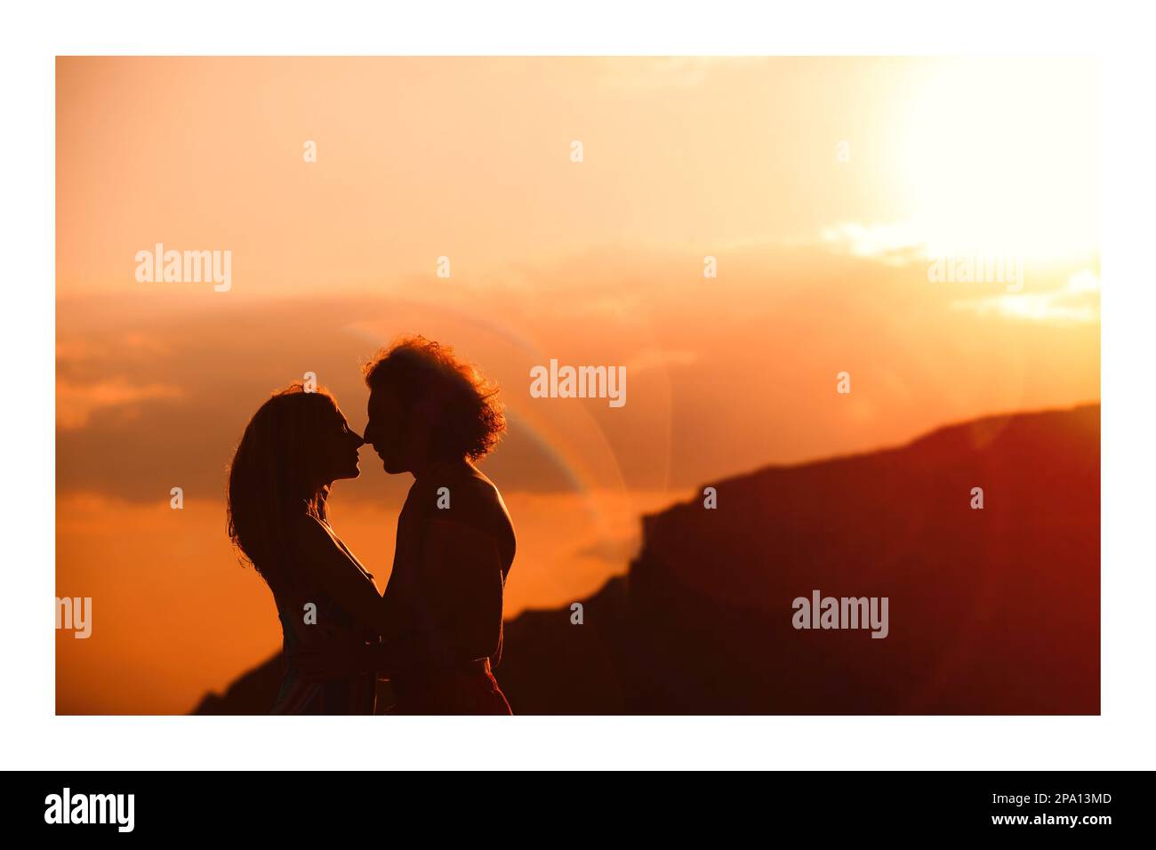 paper-photo-young-lovely-couple-at-sunset-stock-photo-alamy