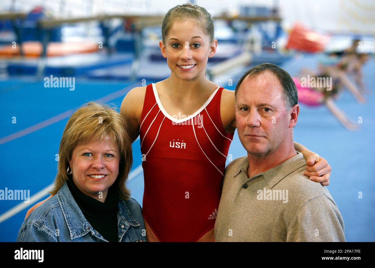 ** FILE ** In this Jan. 29, 2008 file photo, gymnast Shawn Johnson