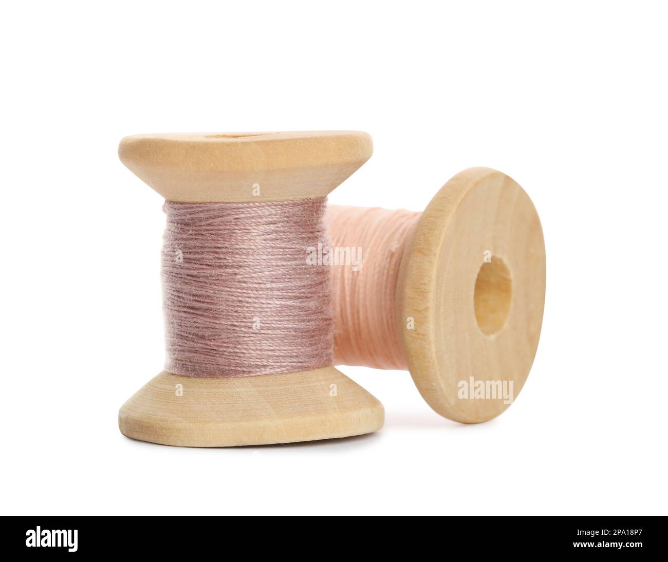 Different colorful sewing threads on white background Stock Photo - Alamy