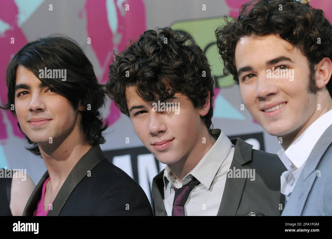 The Jonas brothers, from left, Joe Jonas, Nick Jonas and Kevin Jonas
