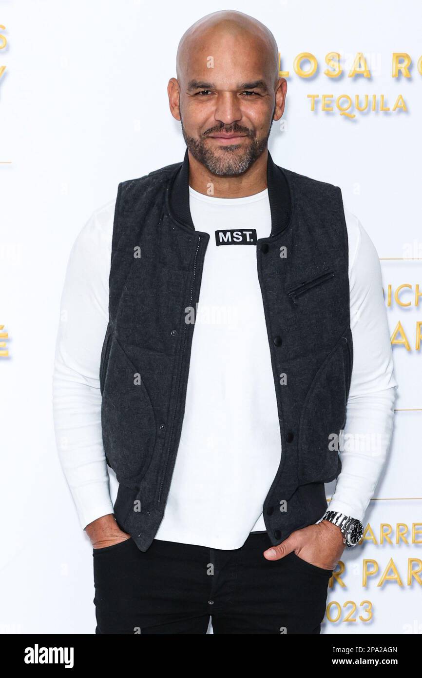 BEL AIR, LOS ANGELES, CALIFORNIA, USA - MARCH 10: Puerto Rican actor Amaury Nolasco arrives at the Darren Dzienciol and Richie Akiva Oscar Party 2023 held at a Private Residence on March 10, 2023 in Bel Air, Los Angeles, California, USA. (Photo by Xavier Collin/Image Press Agency) Stock Photo