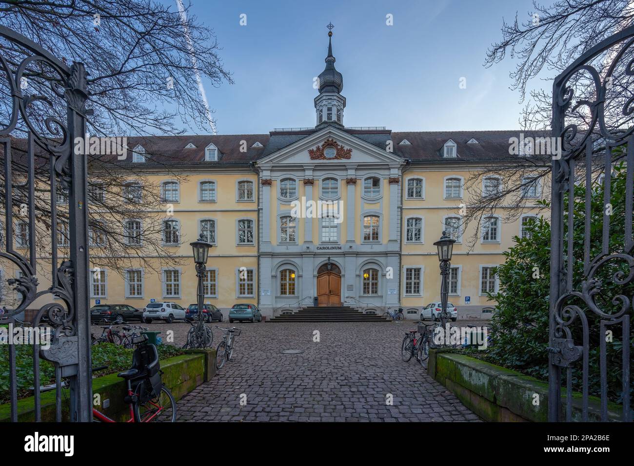 Seminarium Carolinum Building former jesuit school, now part of Heidelberg University - Heidelberg, Germany Stock Photo
