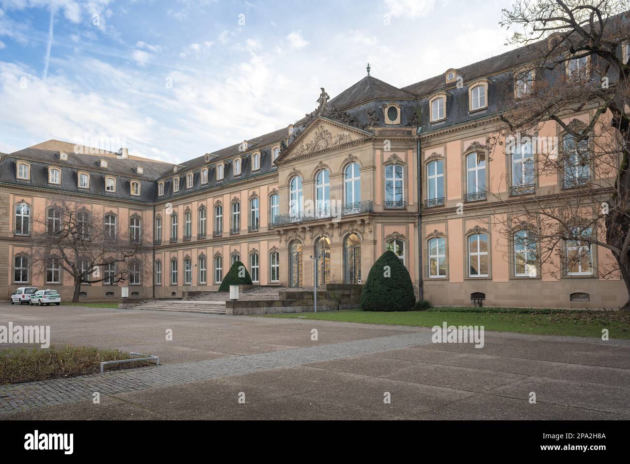 Neues Schloss (New Palace) facade - Stuttgart, Germany Stock Photo