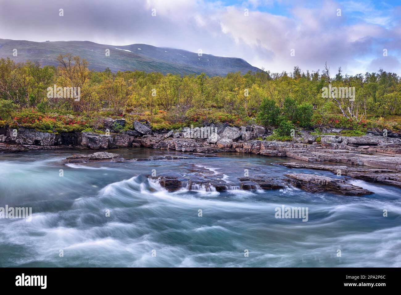 Abisko Canyon, Abiskojakka River, Abiskojakka, Abisko National Park ...
