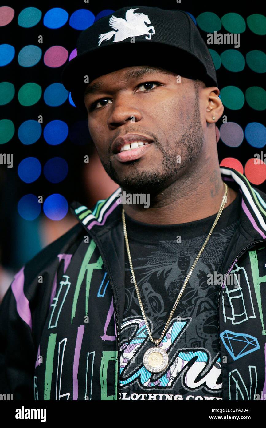 ** FILE ** In this Sept. 11, 2007 file photo, 50 Cent appears on stage