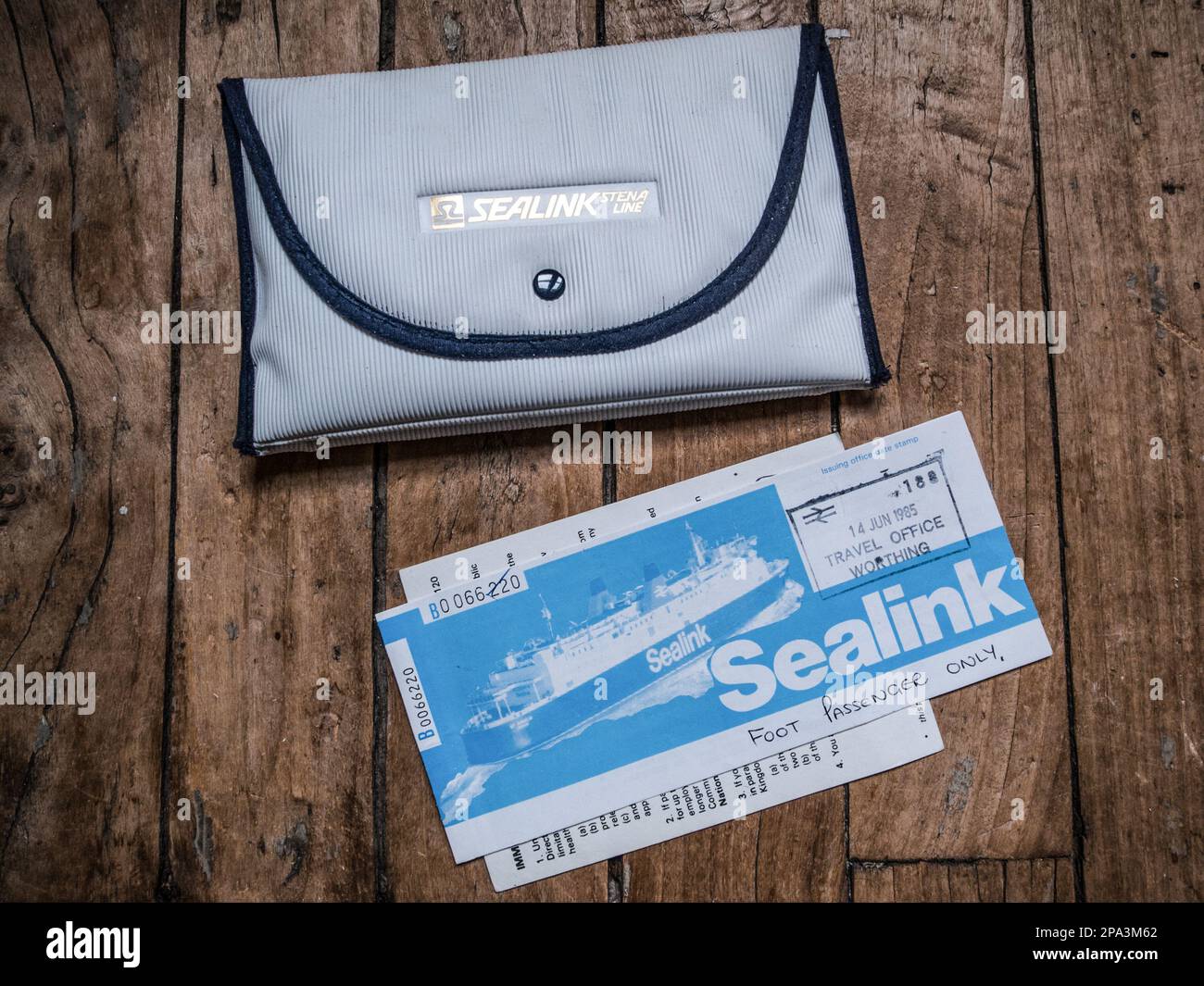 SEALINK FERRY FOOT PASSENGER TICKET ENGLISH VINTAGE FERRY