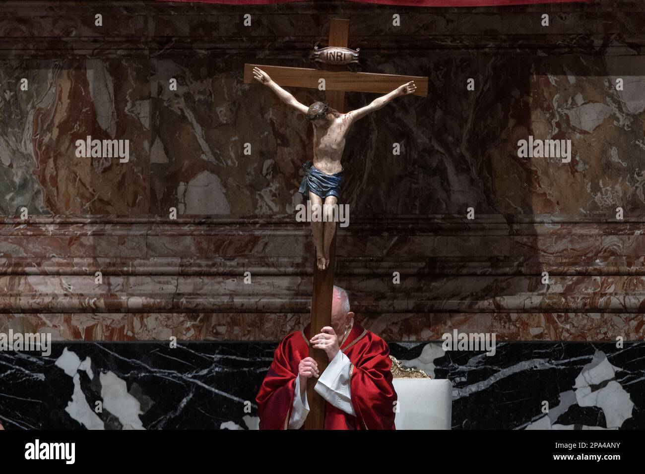 Vatican City, Vatican, 2 April 2021. Pope Francis celebrates the Good
