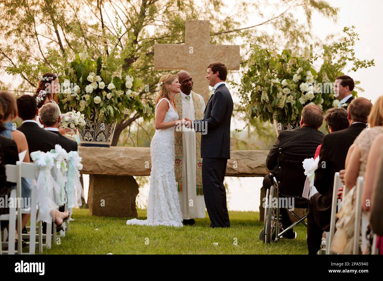 Jenna Bush, daughter of President George W. Bush and first lady Laura Bush, exchanges wedding vows with Henry Hager in an outdoor ceremony at the Bush family's Prairie Chapel Ranch near Crawford, Jenna Bush, daughter of President George W. Bush and first lady Laura Bush, exchanges wedding vows with Henry Hager in an outdoor ceremony at the Bush family's Prairie Chapel Ranch near Crawford,