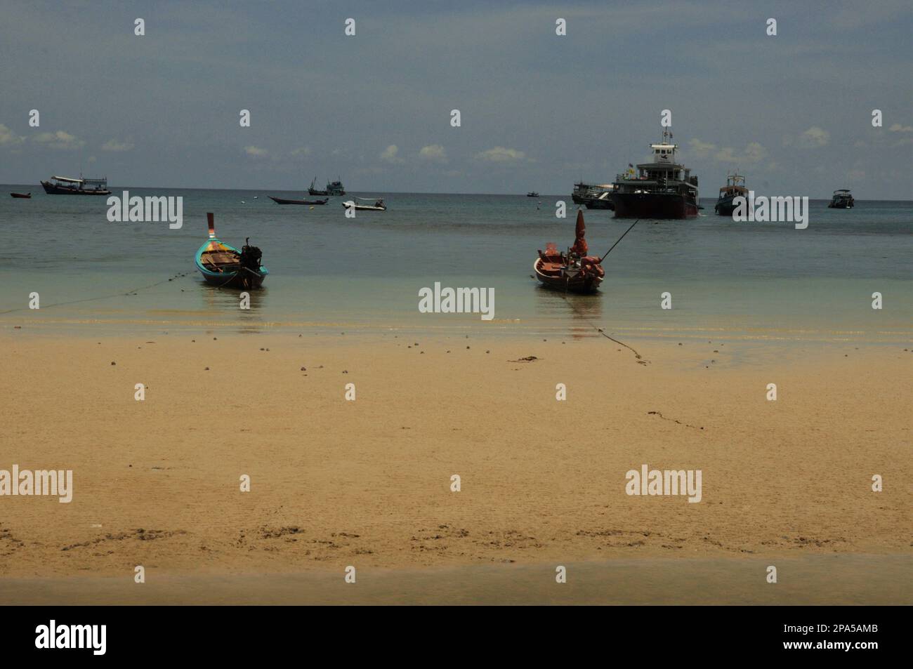 Koh Tao Islands in Thailand,. fishing boat Stock Photo Alamy