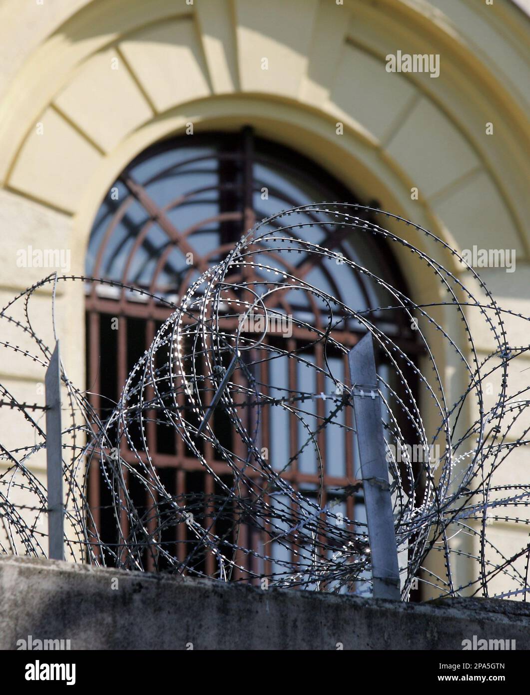 Windowless Penitentiary Outside view of the prison St. Poelten, where Josef Fritzl is being ...