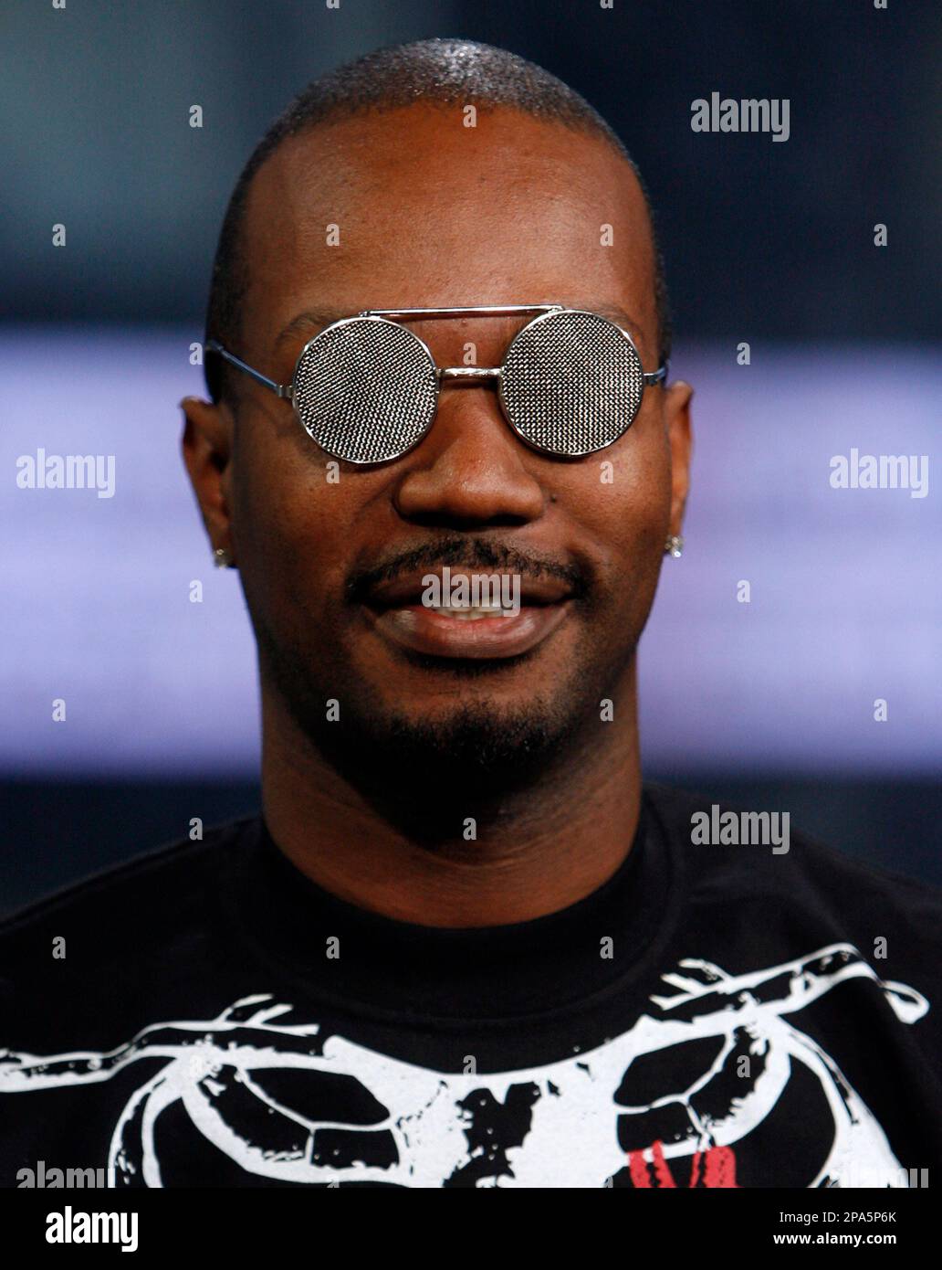 Jordan "Juicy J" Houston, of the group Three 6 Mafia, appears onstage