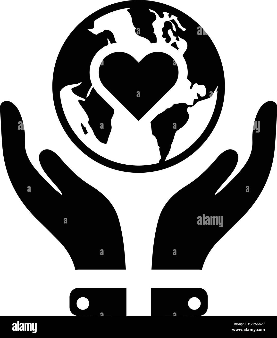 Love, Save the world icon symbol for use on mobile apps, print media ...