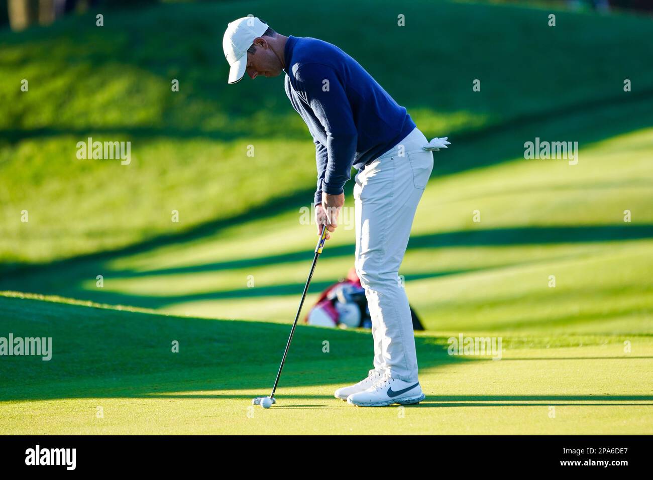 Ponte Vedra Beach, Florida, USA. 11th Mar, 2023. Rory McIlroy putts the 11th green during the second round of the PLAYERS Championship 2023 at TPC Sawgrass. (Credit Image: © Debby Wong/ZUMA Press Wire) EDITORIAL USAGE ONLY! Not for Commercial USAGE! Stock Photo